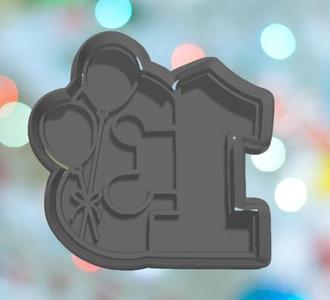 Balloon Number !3 Cookie Cutter
