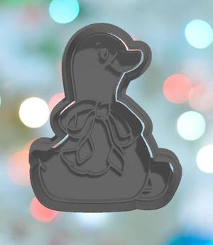 Goose With Ribbon Cookie Cutter