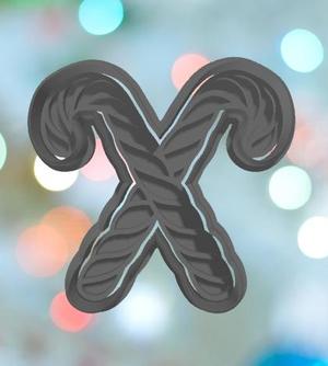 Double Twisted Candy Cane Cookie Cutter