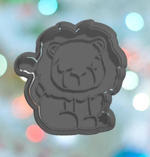 Safari Lion Sitting Cookie Cutter