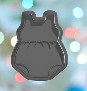 Baby Shower Romper Cookie Cutter