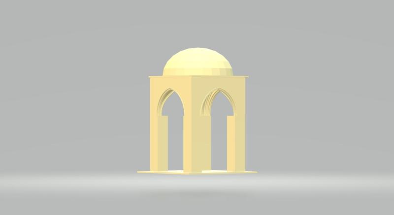 Faro y cupula con columnas