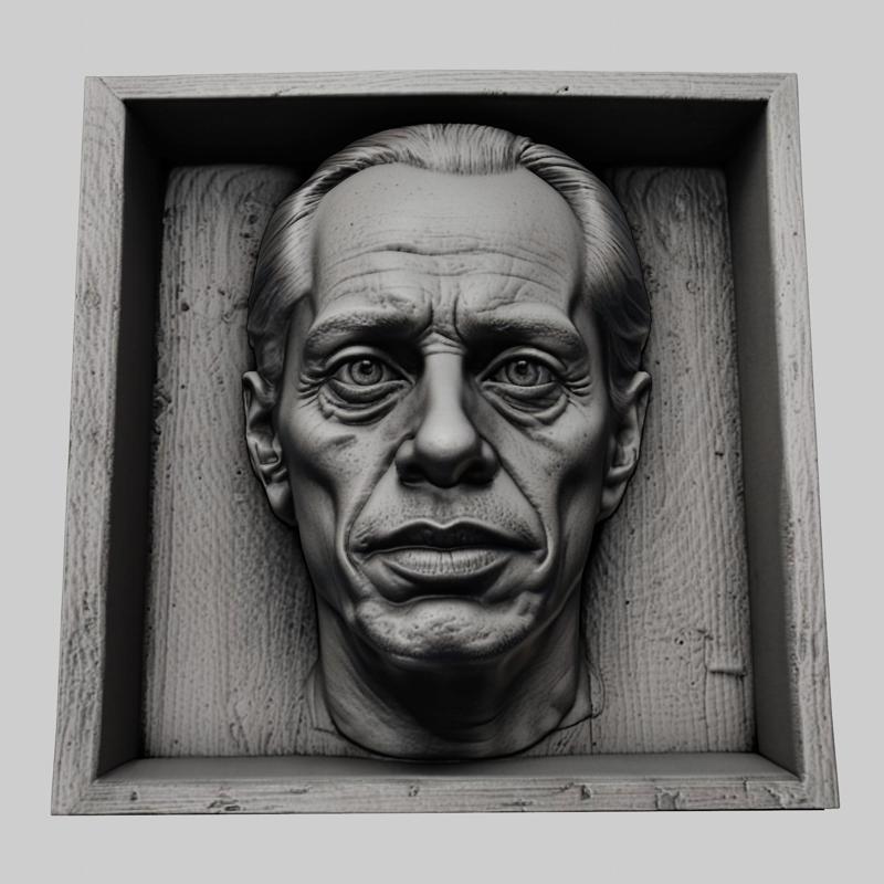 Steve Buscemi head relief actor