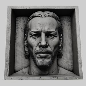 Keanu Reeves head relief actor