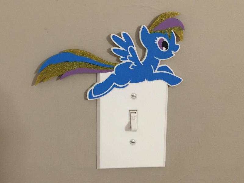 Rainbow Dash Light Switch Cover