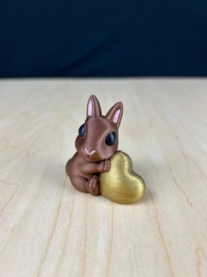 Bunny Hugging a Heart