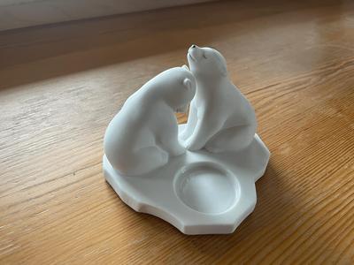 Eisbären mit Kerzenlicht 2