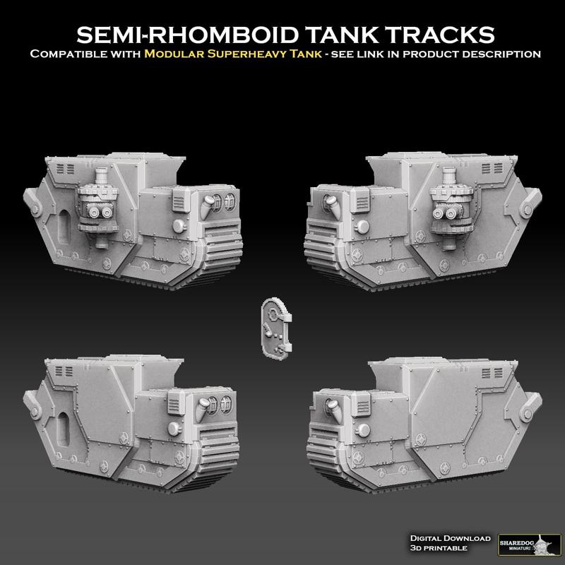 Semi- Rhomboid Tank Tracks