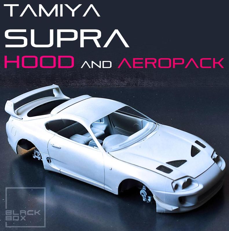SUPRA MK4 HOOD and AEROPACK For TAMIYA 1/24 MODELKIT