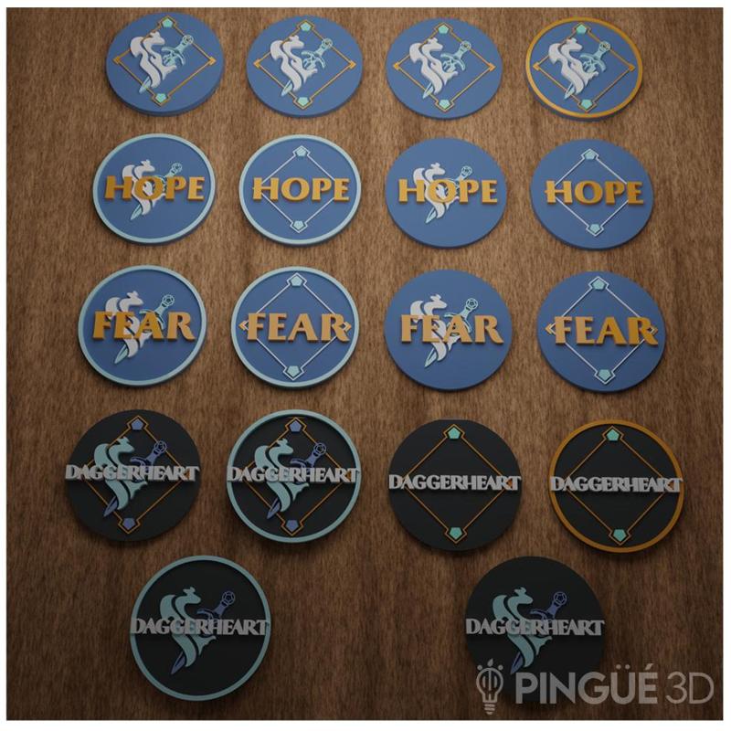 Daggerheart Tokens - FEAR and HOPE