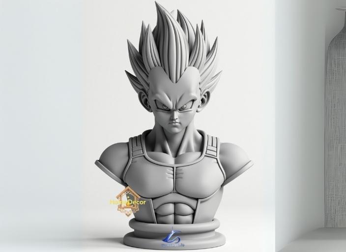Vegeta - dragonball Bust 3D print model