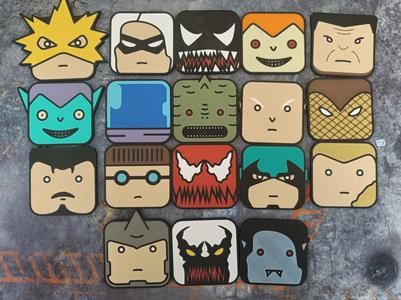 Spider-Man Rogues Gallery Inspired Coaster Set