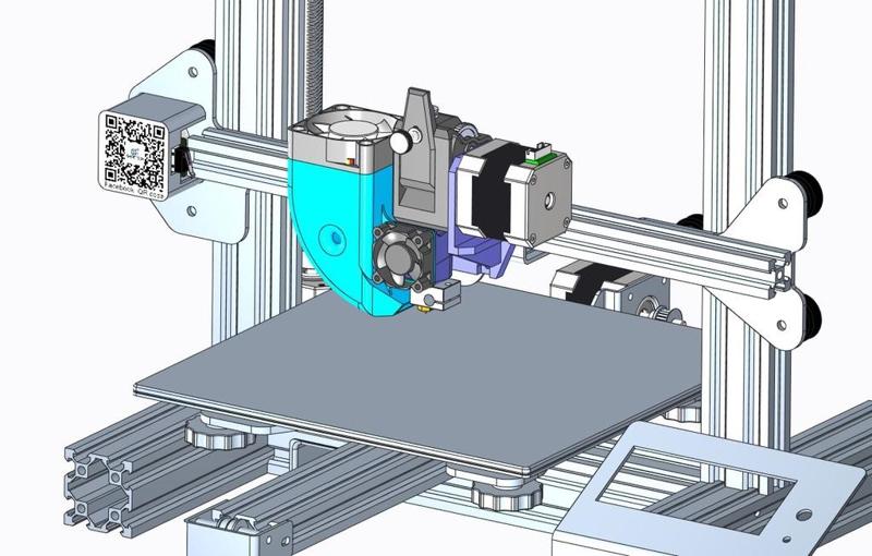 Upgrade A10 Attacco E3D V6 all metal con direct drive