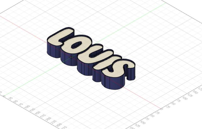 Prénom lumineux LOUIS