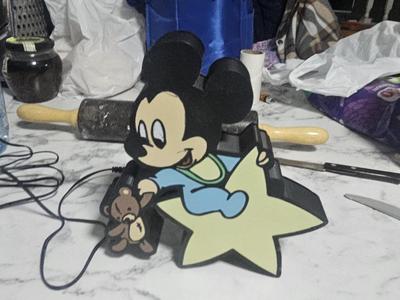 Baby Mickey on star Lightbox 