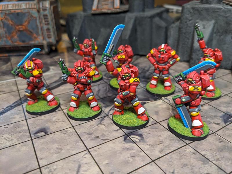 28mm Supportless Space Soldier Squad - 8 Poses