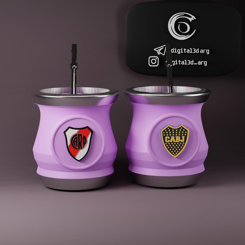 MATE PAMPERO CLASICO RIVER PLATE AND BOCA JUNIORS 05