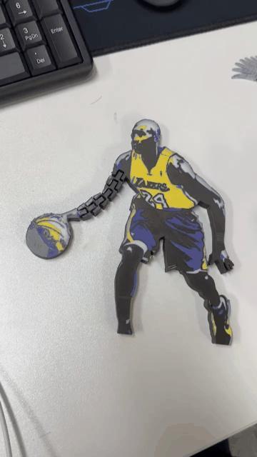 FLEXI Kobe Dribbling Model - Four-Color Articulated Version