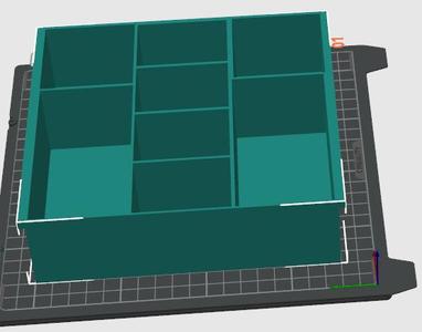 Cajon para poner debajo de la mesa con guias