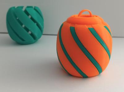 Helical barrel - container, vase or decoration