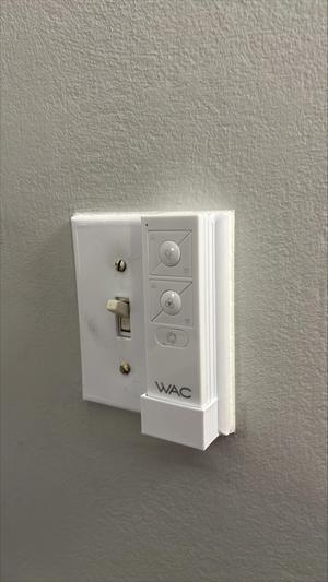 Light Switch with WAC Remote Control Holder