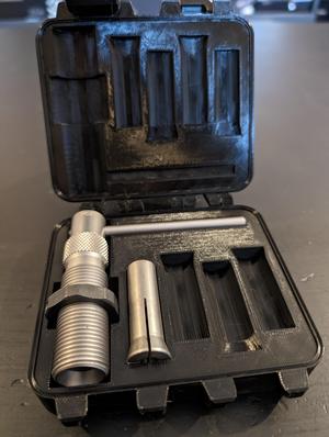 Die box for RCBS bullet puller
