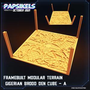 FRAME BUILT MODULAR TERRAIN GIGERIAN BROOD DEN CUBE A
