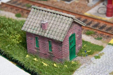 Railroad crossing house/cabin H0 1:87