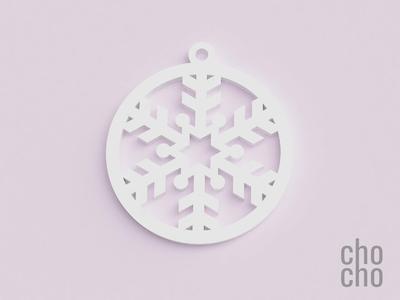Snowflake Christmas Ornament VI