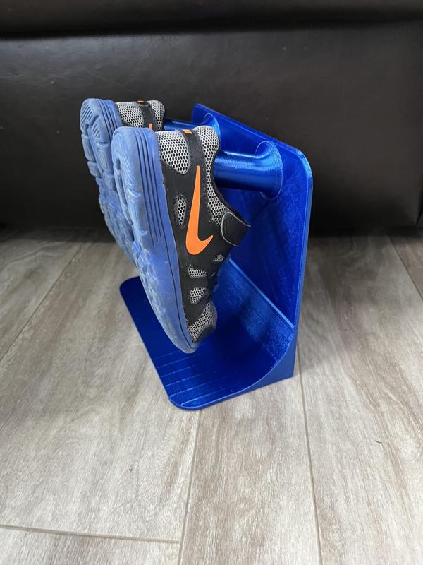 Floor mount Toddler shoe hooks