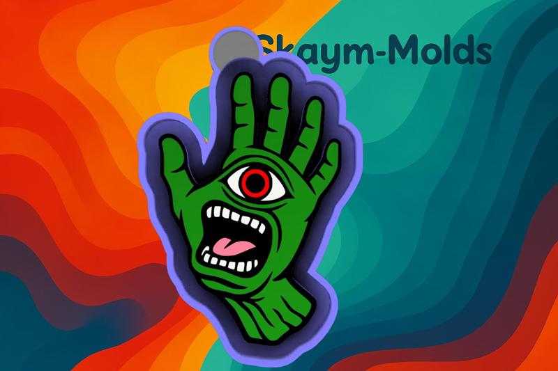 🧟‍♂️ Horror Hand – Freshie, Keychain, Resin & Candle Mold