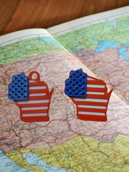 Wisconsin Keychain/Bogg Charm Pack