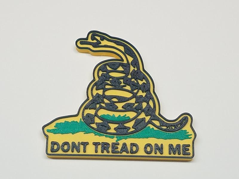 Gadsden Flag Magnet- Dont Tread On Me Snake