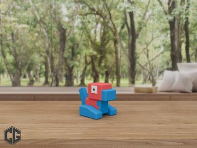Porygon Pokemon Multicolor