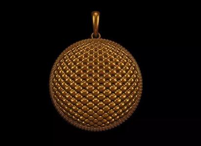 snakeskin textured Pendant