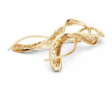 Modern Flow Gold Ring