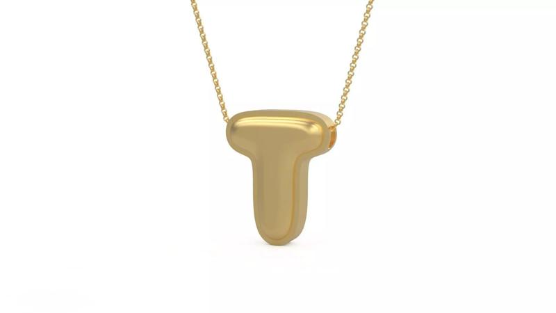 Model 1203 T Initial Letters Charm Balloon 20mm