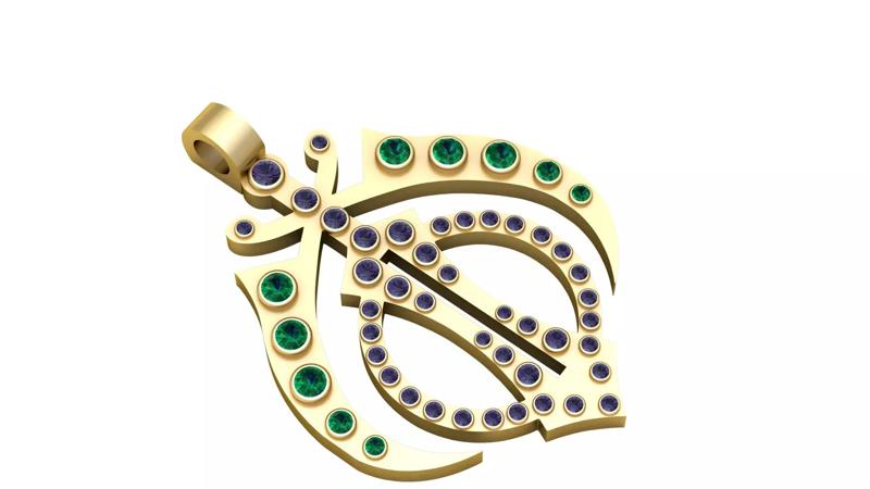 Khanda Pendant 3D Printable Sikh Symbol Jewelry Model