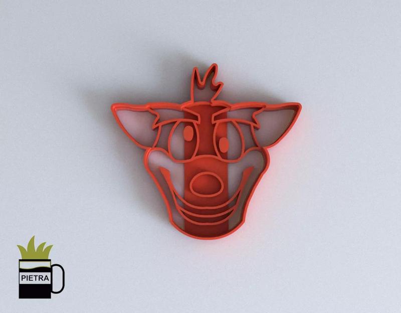 MOLDE CORTANTE PARA GALLETAS FONDANT CRASH BANDICOOT