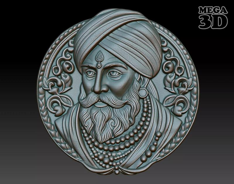 Indian Patriarch basrelief 12 240827