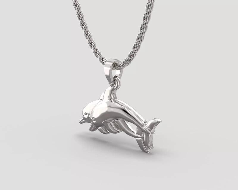 P 030 Dolphin Pendant