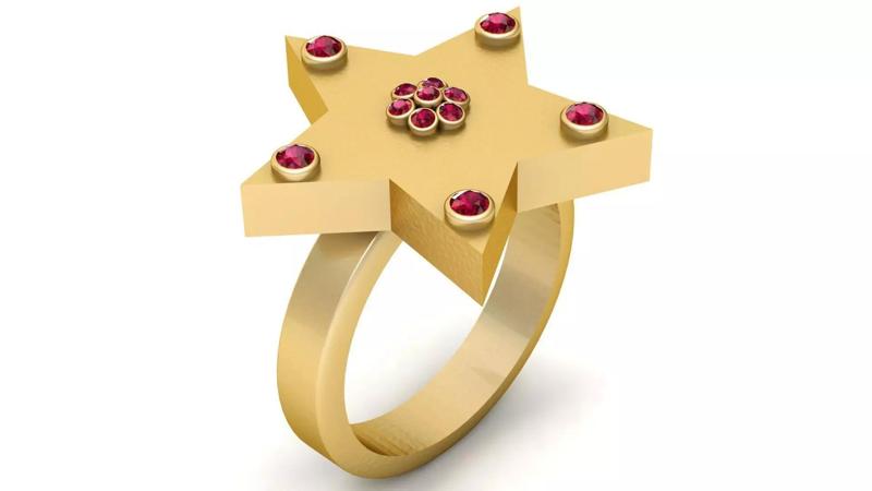 STAR GOLD RING