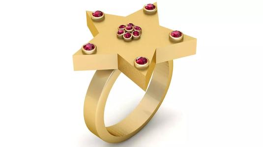 STAR GOLD RING