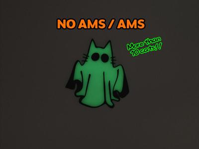 Spooky Halloween Cats Wall Art No. 11 (NO AMS/AMS)