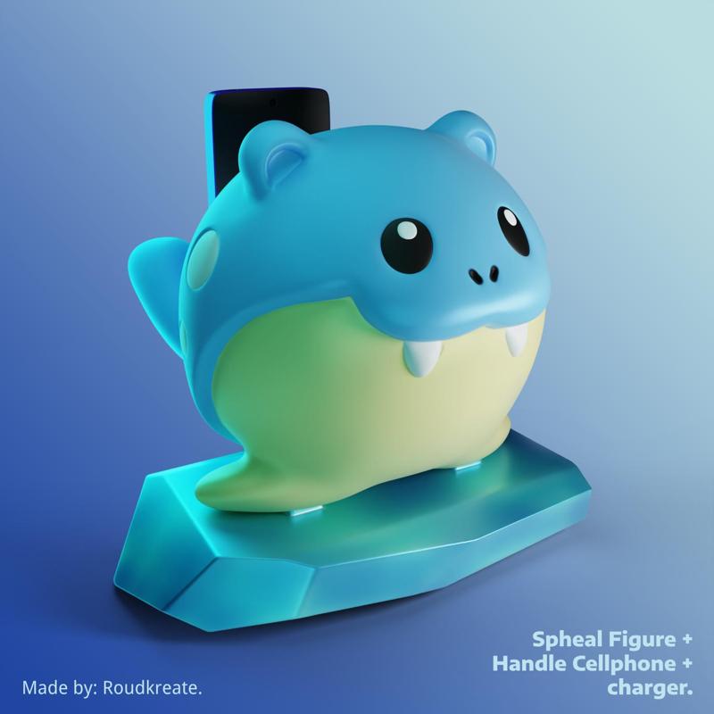 SPHEAL HANDLE CELLPHONE + CHARGER (FANART).