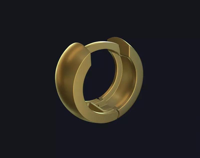 Spikes annular earrings