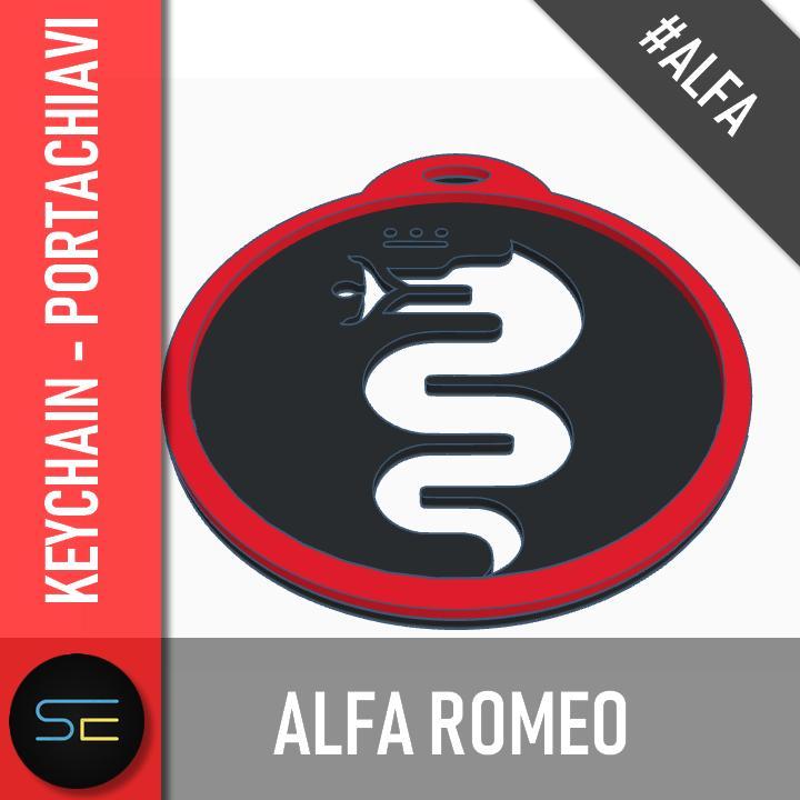 Alfa romeo Logo keychain
