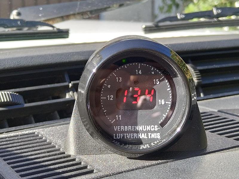 BMW E21 52mm AFR gauge holder dashboard center