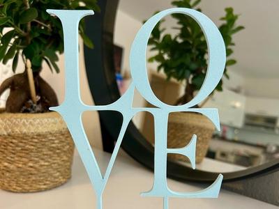 LOVE Decoration – Cake Topper or Plant Ornament“