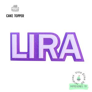 Lira cake topper